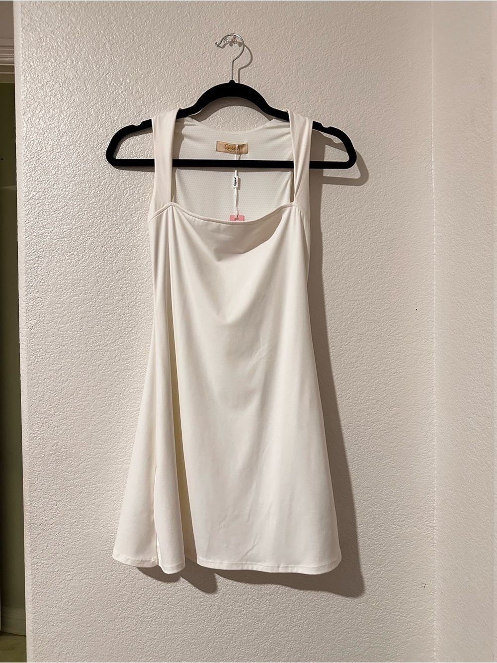 Quince White Square-Neck Tank Top